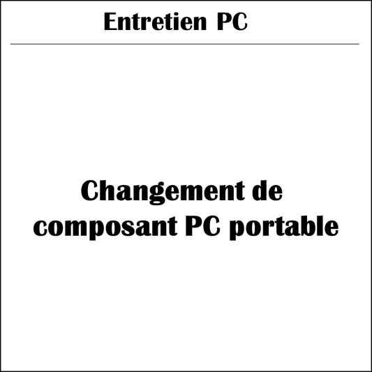 Entretien PC | Changement de composant PC portable